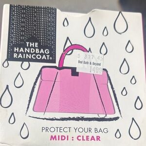 -HANDBAG RAINCOAT NOS
CLEAR  Bag Cover
About 12 “ x30”
With storage bag